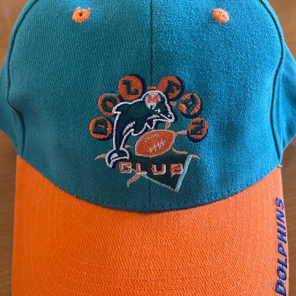 RARE VINTAGE MIAMI DOLPHINS DOL-FAN FAN CLUB HAT (Late 90’s to early2000’s) - Picture 1 of 6